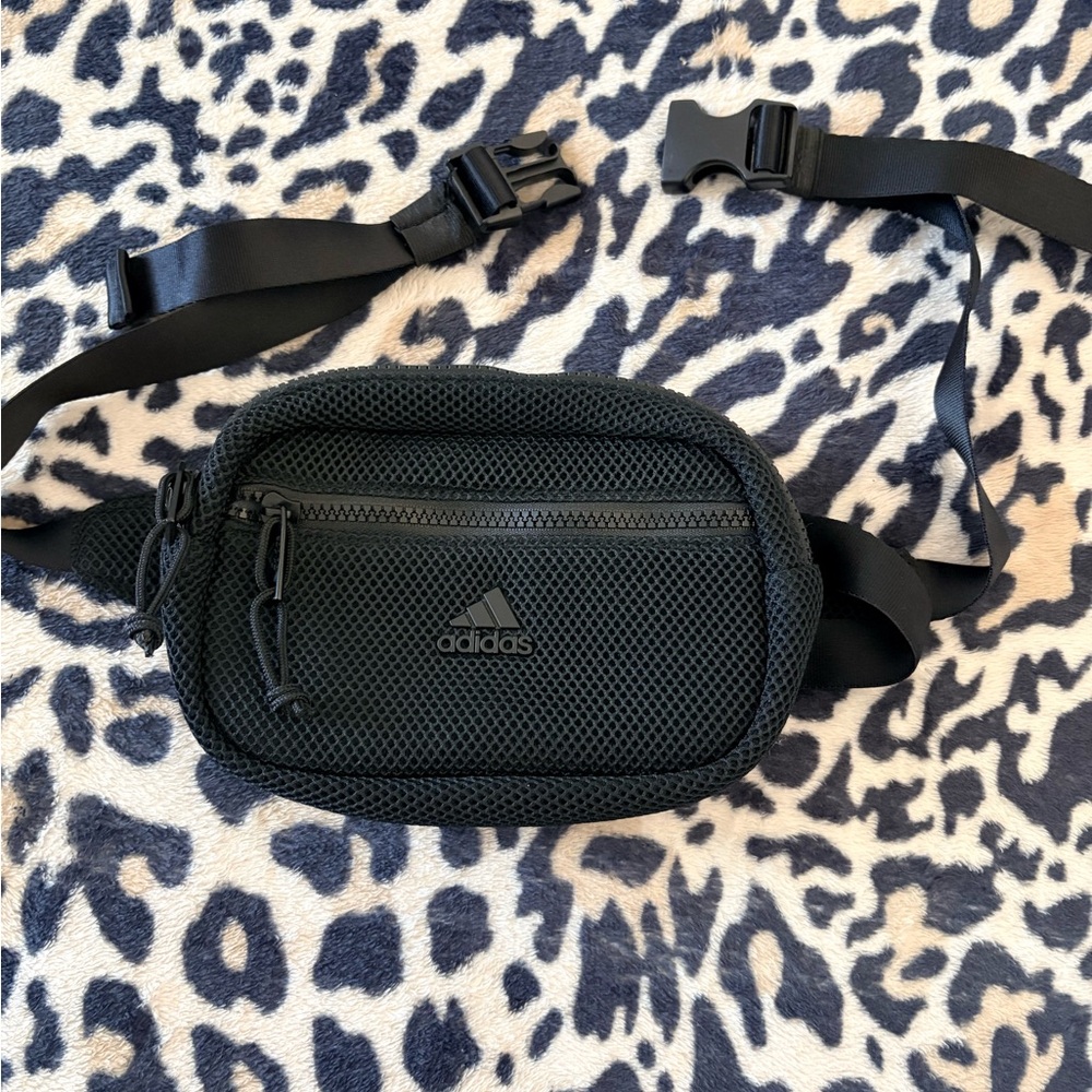Adidas Black Mesh Belt Bag